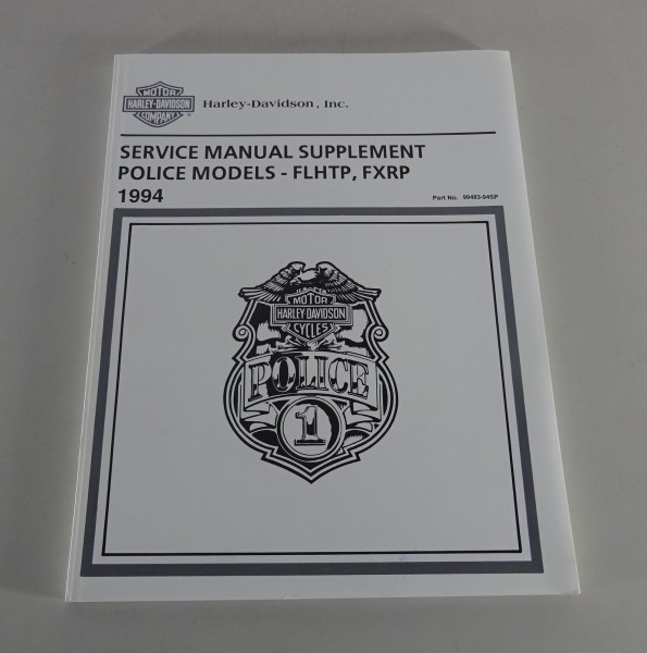 Workshop manual Supplement Harley Davidson Police Motorcycles FLHTP / FXRP 1994