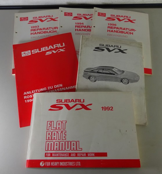 Werkstatthandbuch Nachträge Konvolut Subaru SVX 3,3l 4WD Sportcoupe ab 1992