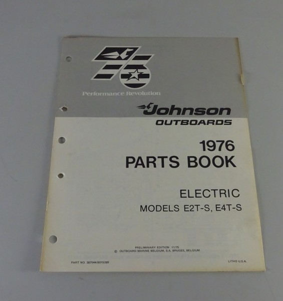 Teilekatalog OMC Johnson Outboards Electric Models Stand 1976