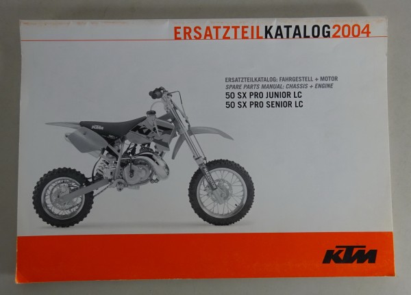 Teilekatalog Fahrgestell KTM 50 SX Pro Junior LC / 50 SX Pro Senior LC Mj. 2004