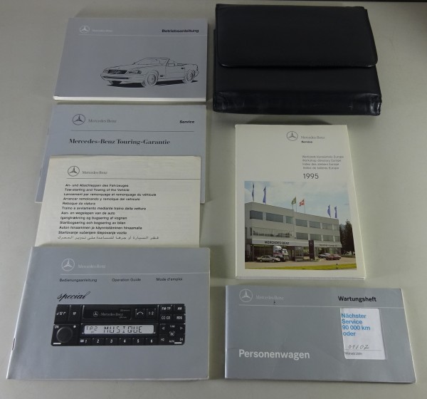 Bordmappe + Betriebsanleitung Mercedes R129 SL 280, 320, 500, 600 Stand 04/1996