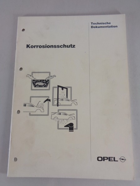 Werkstatthandbuch / Technische Dokumentation Korrosionsschutz Opel Stand 09/1997