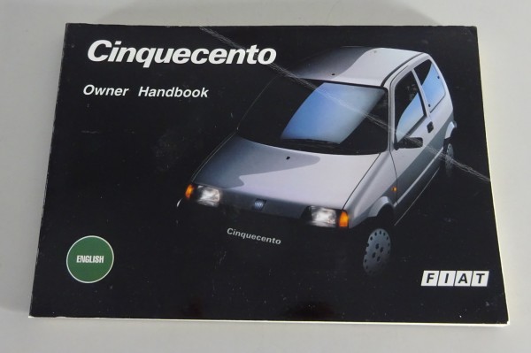 Owner / Handbook Fiat Cinquecento from 05/1993