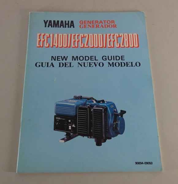 Sales Manual / Model Guide Yamaha Generator EFC 1400 / 2000 / 2800 from 10/1980