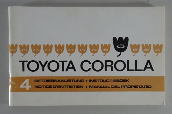Betriebsanleitung / Handbuch Toyota Corolla E20 Bj. 1970 - 1974