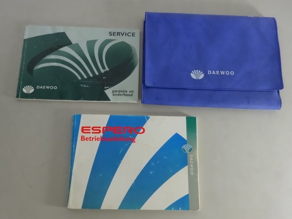 Bordmappe + Betriebsanleitung / Handbuch Daewoo Espero Stand 1991 - 1999