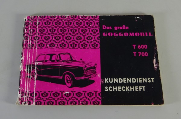 Scheckheft / Serviceheft Glas Goggomobil T 600 / 700 Stand 01/1959