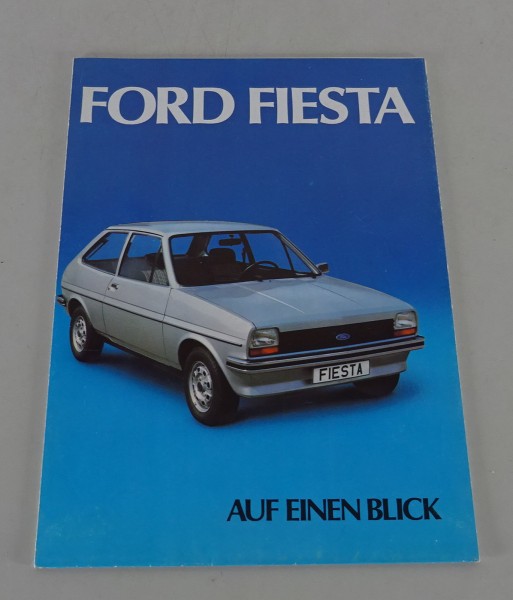 Betriebsanleitung Kurzanleitung Faltblatt Auf einen Blick Ford Fiesta von 10/77