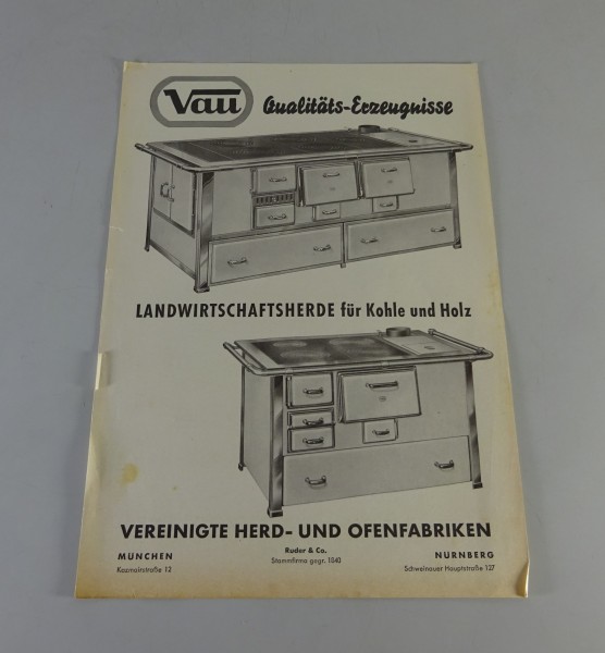 Prospektblatt / Broschüre Vau Landwirtschaftsherde