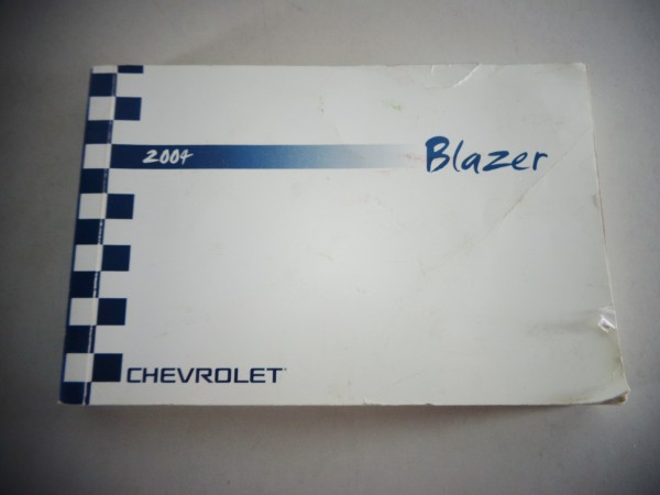 Owner's Manual / Betriebsanleitung Chevrolet Blazer Stand 2004