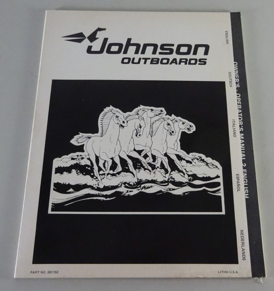 Betriebsanleitung / Owner´s Manual | Johnson Bootsmotor Outboards | Stand 1980