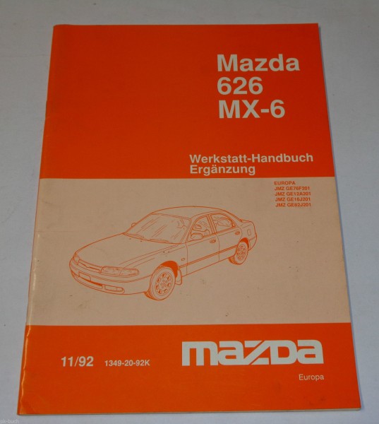 Werkstatthandbuch Mazda 626 / MX-6 Typ MS6 / GE Elektrik, Stand 11/1992