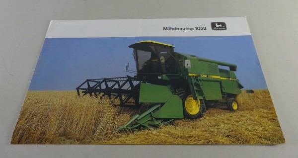 Prospekt / Broschüre John Deere - Mähdrescher 1052 Stand 09/1983
