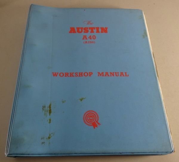Workshop Manual Austin A40 I + Countryman Serie A2S6 / AAW6 Baujahr 1958 - 1961