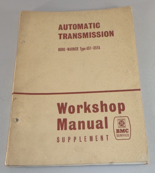 Werkstatthandbuch Workshop Manual BMC Automatikgetriebe Typ AS1-35TA etc.