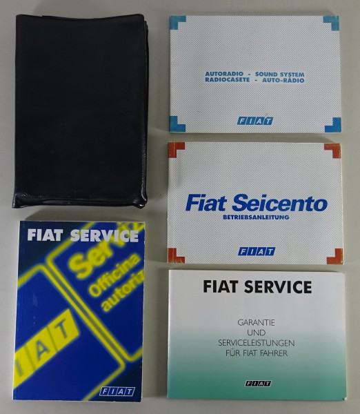 Bordmappe + Betriebsanleitung Fiat Seicento Stand 01/2001