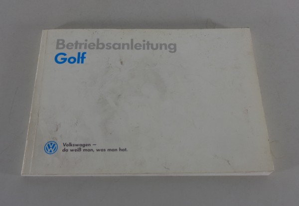Betriebsanleitung / Handbuch VW Golf II / 2 Benzin / GTI / Diesel Stand 1990