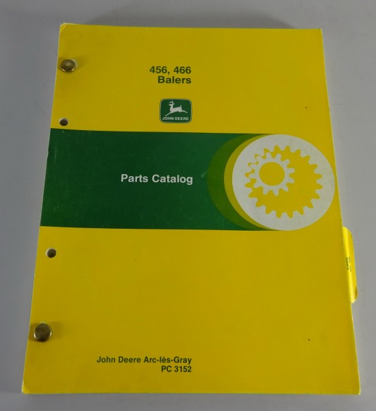 Teilekatalog / Parts Catalog John Deere Ballenpressen 456 466 von 03/1979