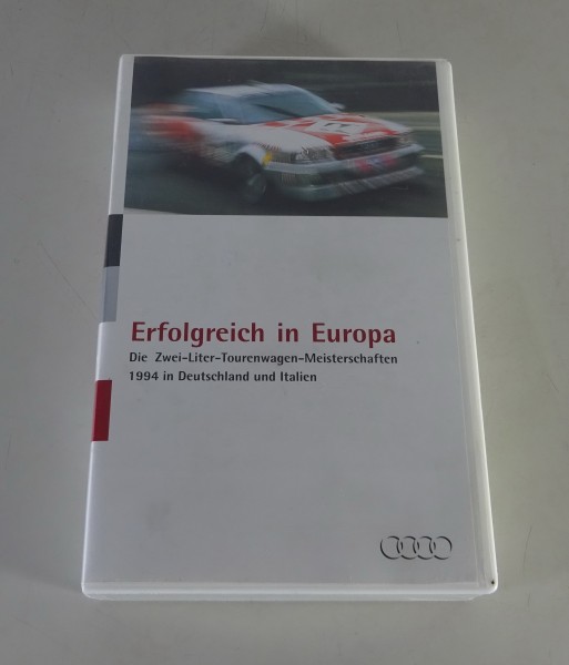 VHS Video Werbefilm Audi 80 B4 Tourenwagen- Meisterschaften Stand 1994