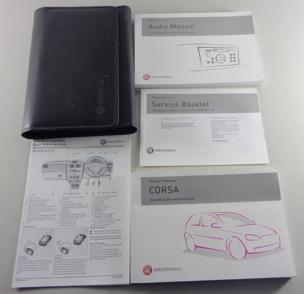 Owner's Manual + Wallet Opel / Vauxhall Corsa C + Combo von 08/2005