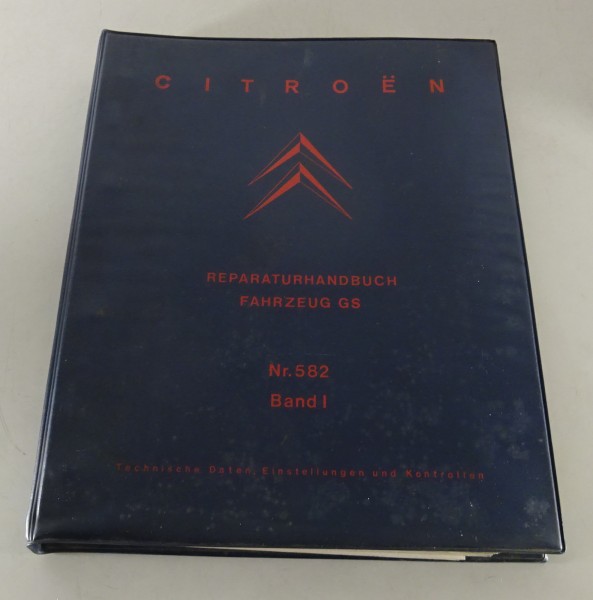 Werkstatthandbuch Citroen GS Typ GX Serie GA Wartungshandbuch ab 09/1970