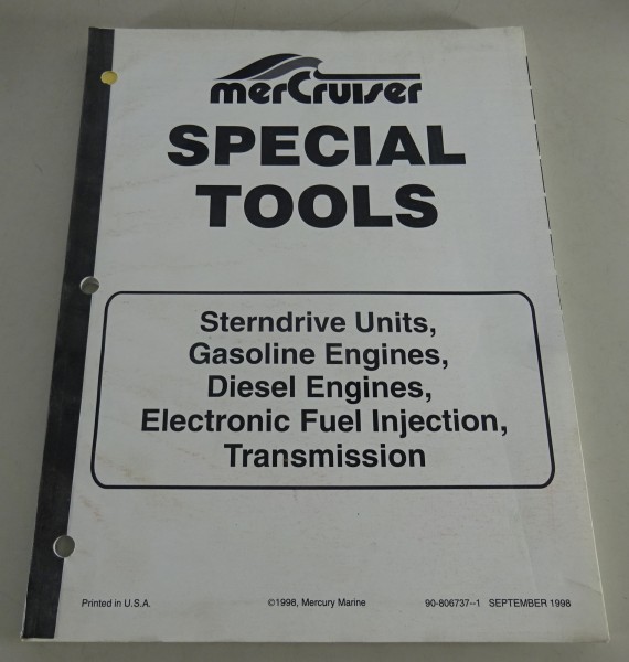 Special Tools Mercury MerCruiser Sterndrive & Benzin- / Dieselmotoren Stand 1998