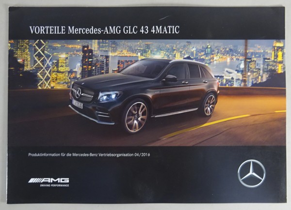 Produktinfo / Vorteile Mercedes-Benz GLC 43 AMG 4Matic Stand 04/2016