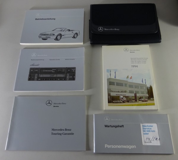 Bordmappe + Betriebsanleitung Mercedes Benz R129 SL 320, 500, 600 Stand 08/1994