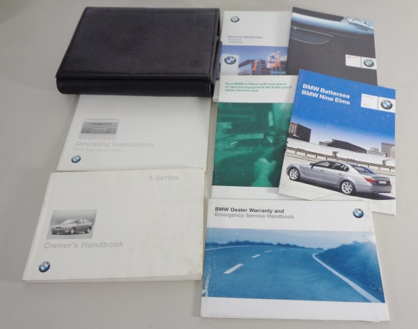 Owner's Manual + Wallet BMW 5-Series Touring / Saloon E39 520i-525tds from 1997