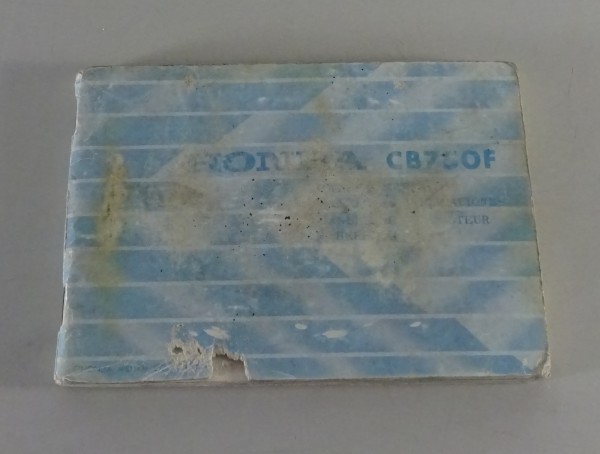Betriebsanleitung / Handbook Honda CB750F Stand 1975