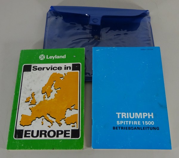 Bordmappe + Betriebsanleitung / Handbuch Triumph Spitfire 1500 deutsch