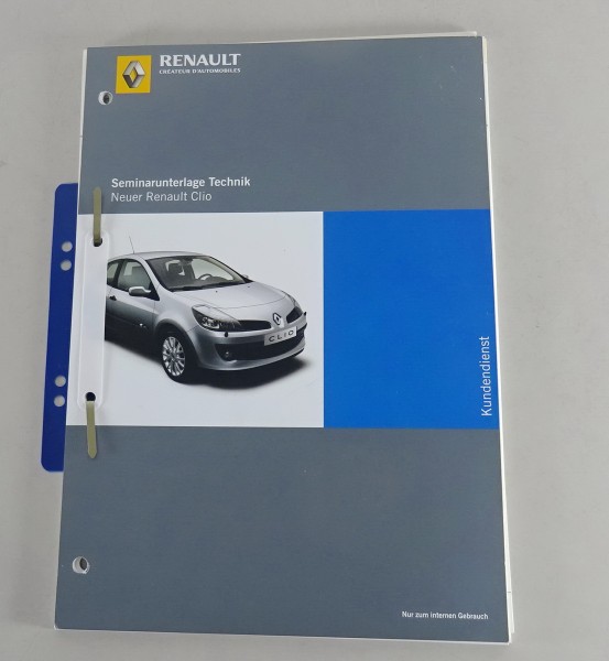 Schulungsunterlage / Technische Info Renault Clio III von 08/2005