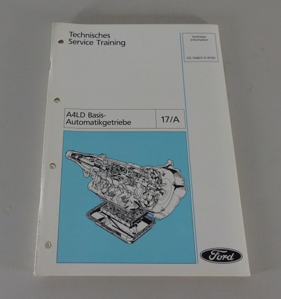 Technische Information Ford A4LD Basis-Automatikgetriebe Stand 01/1993