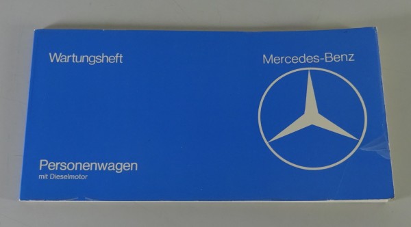 Scheckheft Mercedes-Benz W123 Diesel blanko ohne Einträge von 12/1978