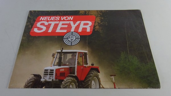 Faltprospekt / Prospekt Steyr Traktoren - Programm Serie 80