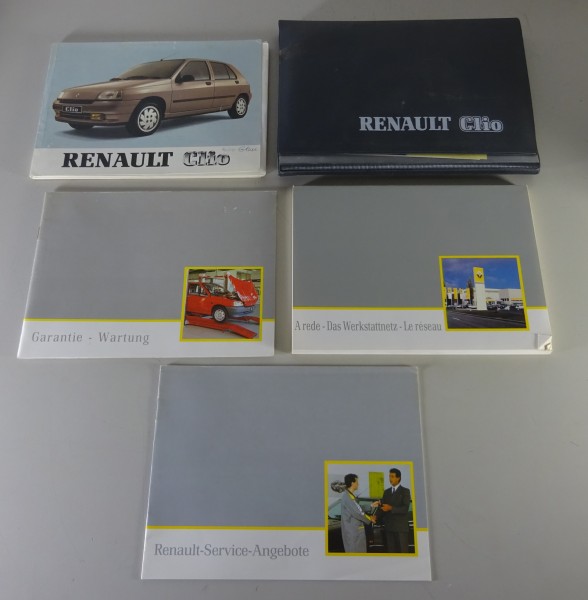 Bordmappe + Betriebsanleitung / Handbuch Renault Clio Stand 1992