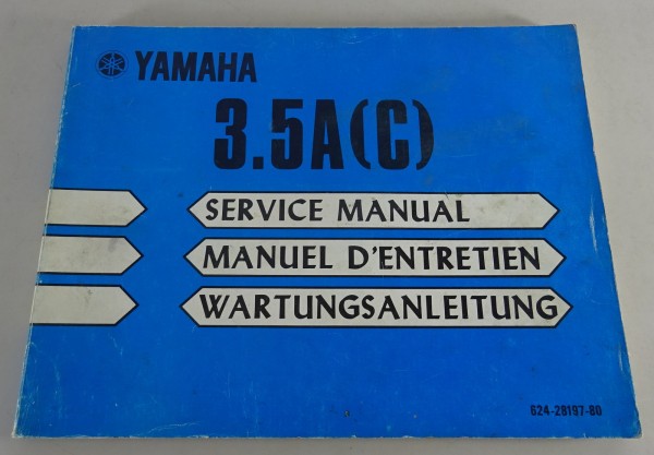 Werkstatthandbuch / Wartungshandbuch Yamaha Außenborder 3.5A (C) Stand 11/1976