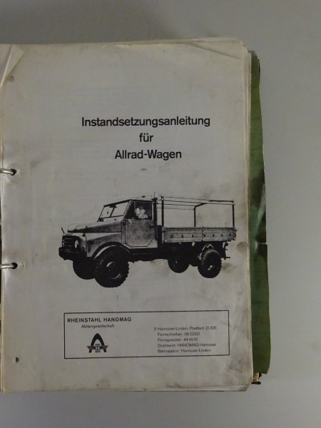 Werkstatthandbuch + Teilekatalog Hanomag LKW AL 28 / Z Stand 1964 | Nachdruck