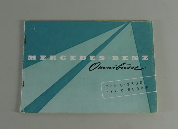 Prospekt Mercedes-Benz Omnibus O 3500 + 600 H Stand 1953 - original