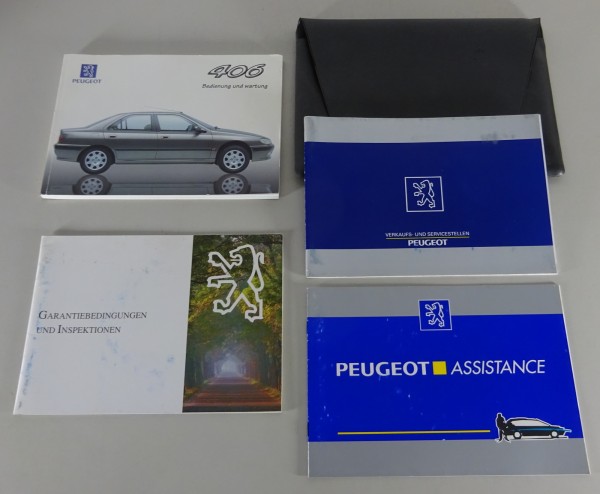 Bordmappe mit Betriebsanleitung / Handbuch Peugeot 406 Stand 1995