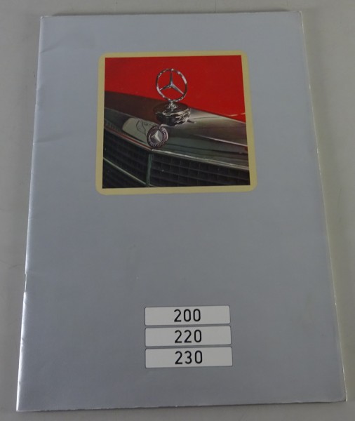 Prospekt / Broschüre Mercedes-Benz 200 / 220 / 230 / W115 Stand 1972
