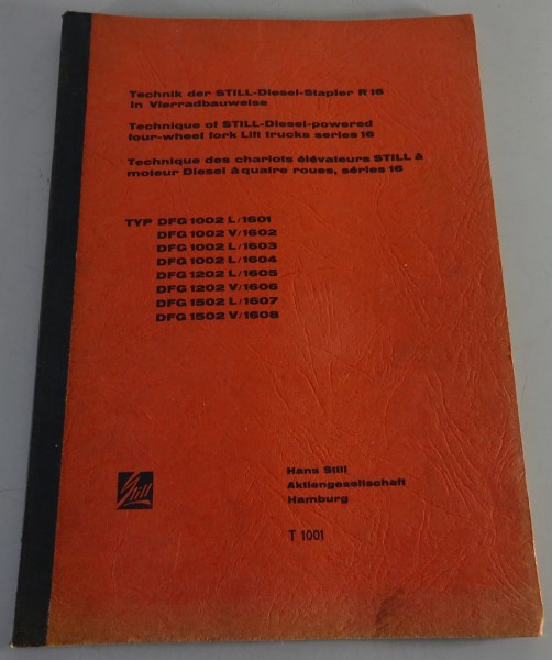 Werkstatthandbuch / Technikbuch Still-Diesel-Stapler R16 in Vierradbauweise