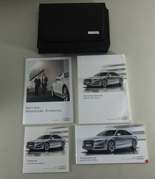 Bordmappe mit Betriebsanleitung Audi A8 / S8 / S8 Plus Stand 11/2015