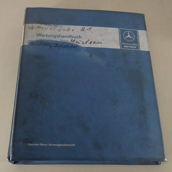 Werkstatthandbuch / Wartung Mercedes Benz Typ W 123 124 126 201 R107, 09/1992