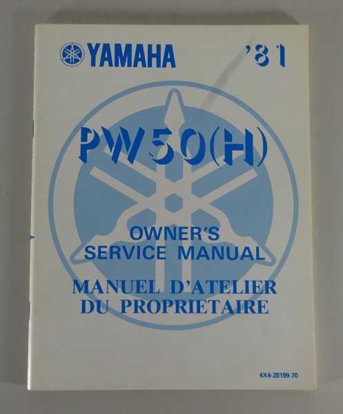 Owner´s Service Manual / Yamaha PW 50 (H) Stand 09/1980