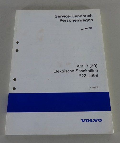 Werkstatthandbuch Elektrik / Elektrische Schaltpläne Volvo S80 - 1999