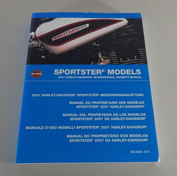 Betriebsanleitung / Handbuch Harley Davidson Sportster Modelle 2007 von 05/2006