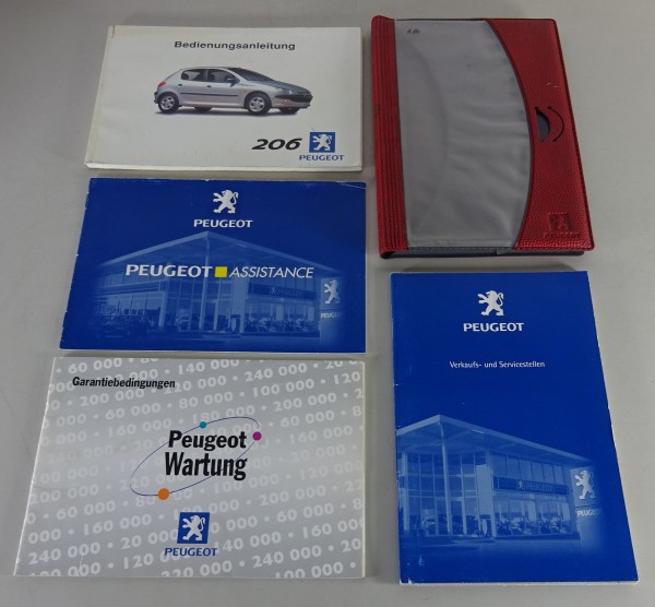 Bordmappe + Betriebsanleitung / Handbuch Peugeot 206 Stand 2000