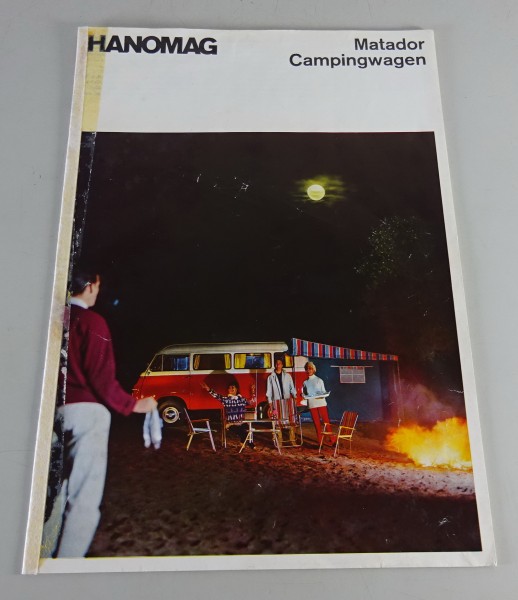 Prospekt Hanomag Matador Campingwagen 50PS Diesel & 54PS Benzin Stand 03/1965