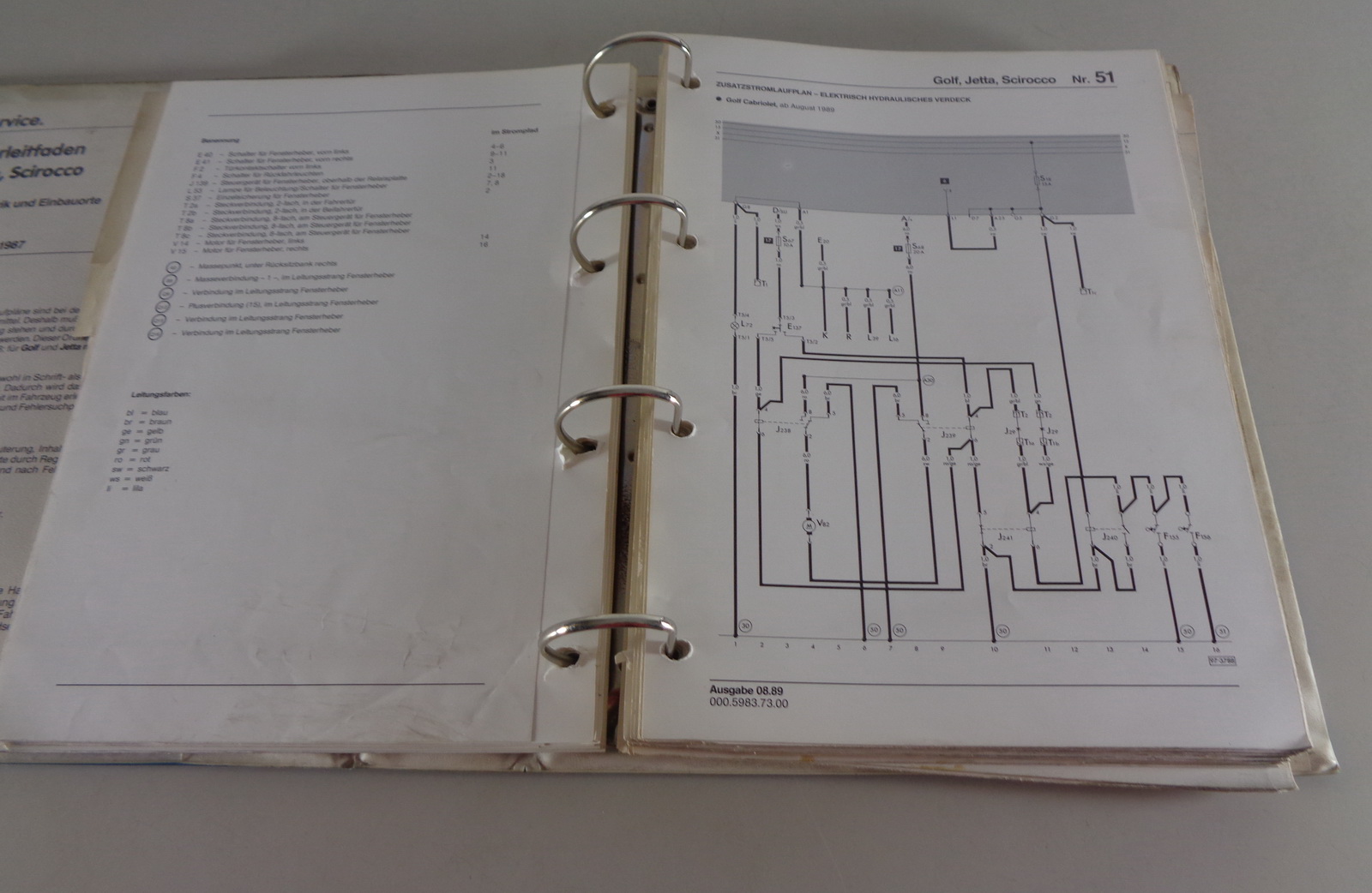 Werkstatthandbuch Elektrik / Schaltpläne VW Golf II / Jetta inkl. GTI